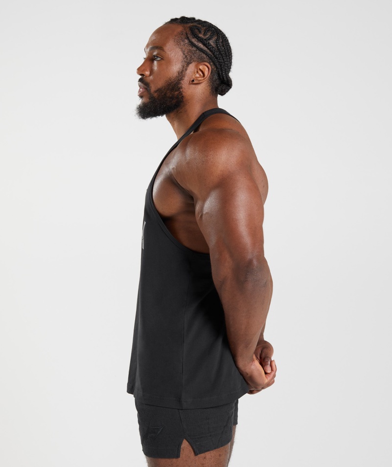 Gymshark Power Stringer čierny