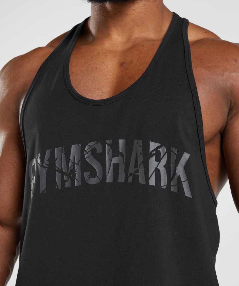 Gymshark Power Stringer čierny