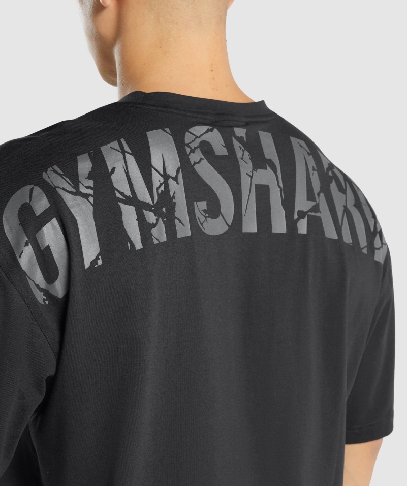 Gymshark Power Tričko čierne