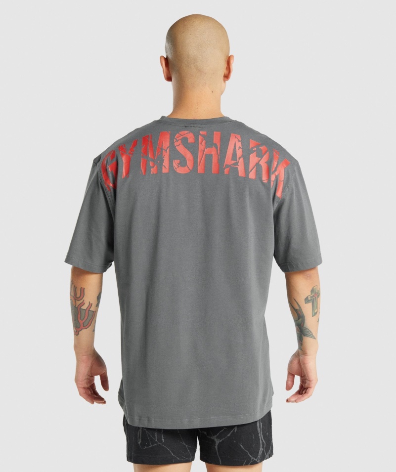 Tričko Gymshark Power Uhľovo šedé