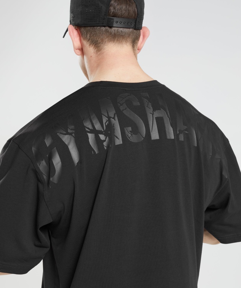 Pánske Tričko Gymshark Power čierne
