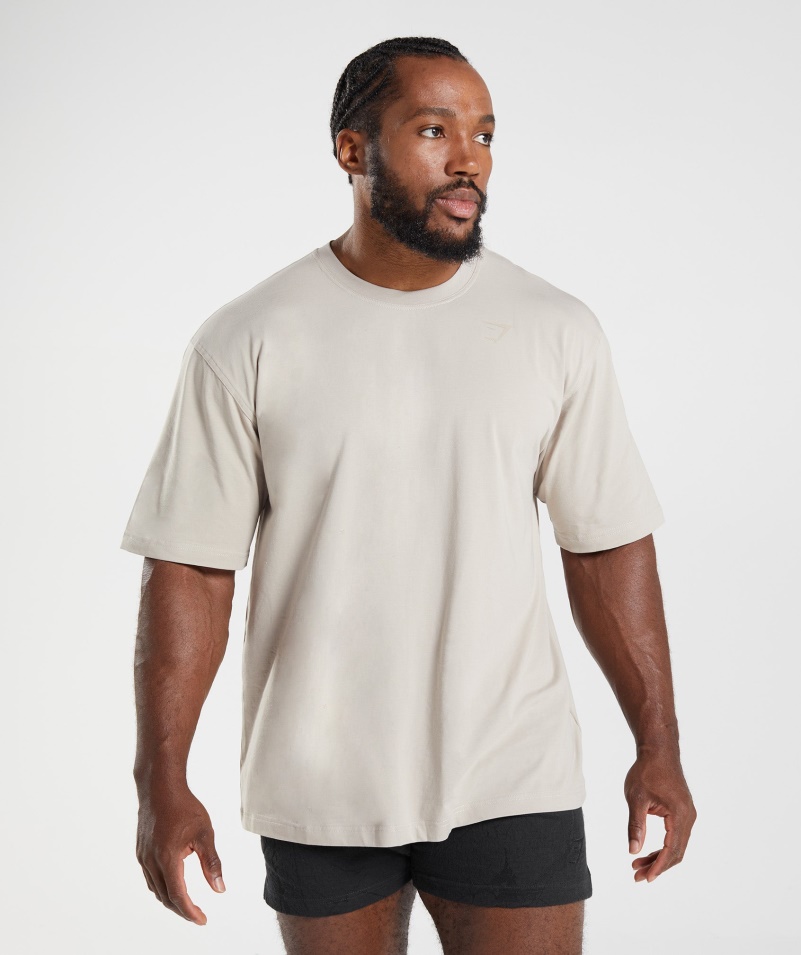 Tričko Gymshark Power Pebble Grey
