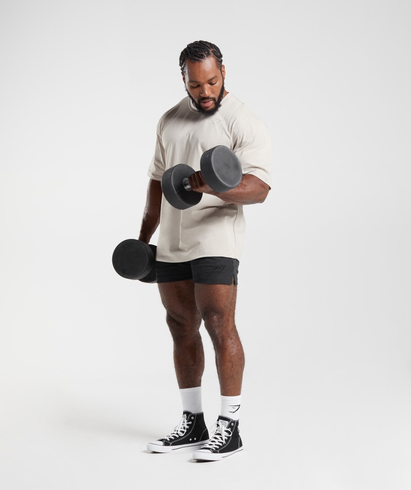 Tričko Gymshark Power Pebble Grey