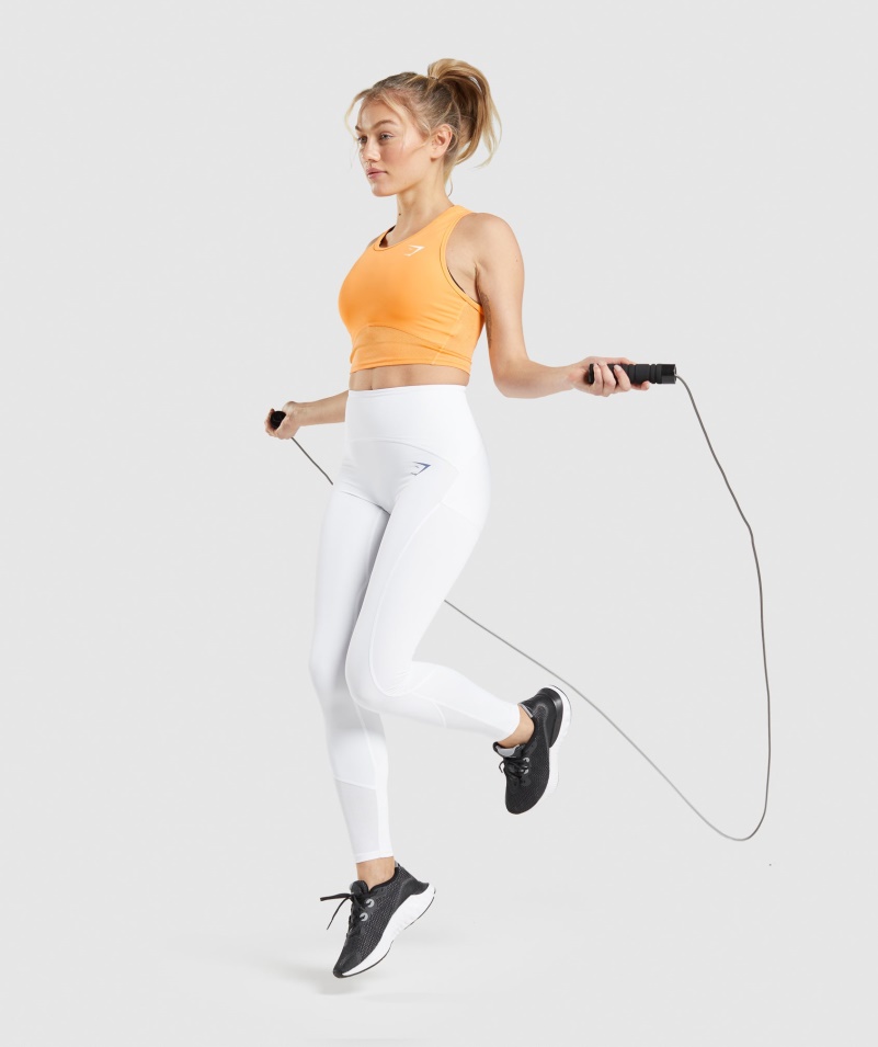 Gymshark Pulzná Plodina Tank Marhuľa Oranžová