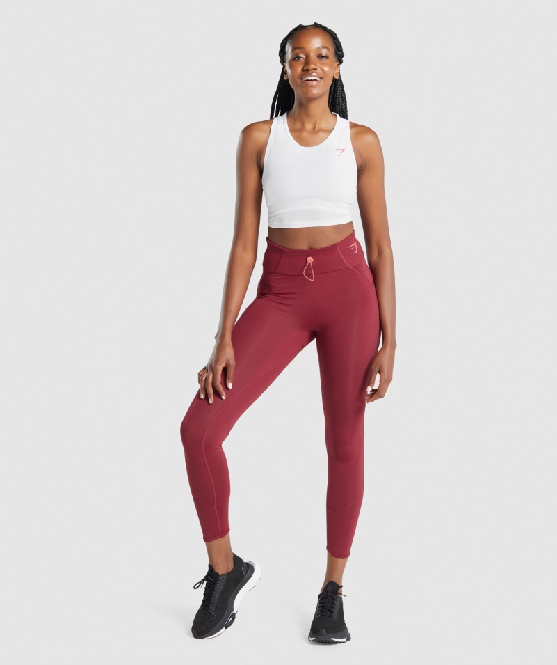 Gymshark Pulse Crop Tank White