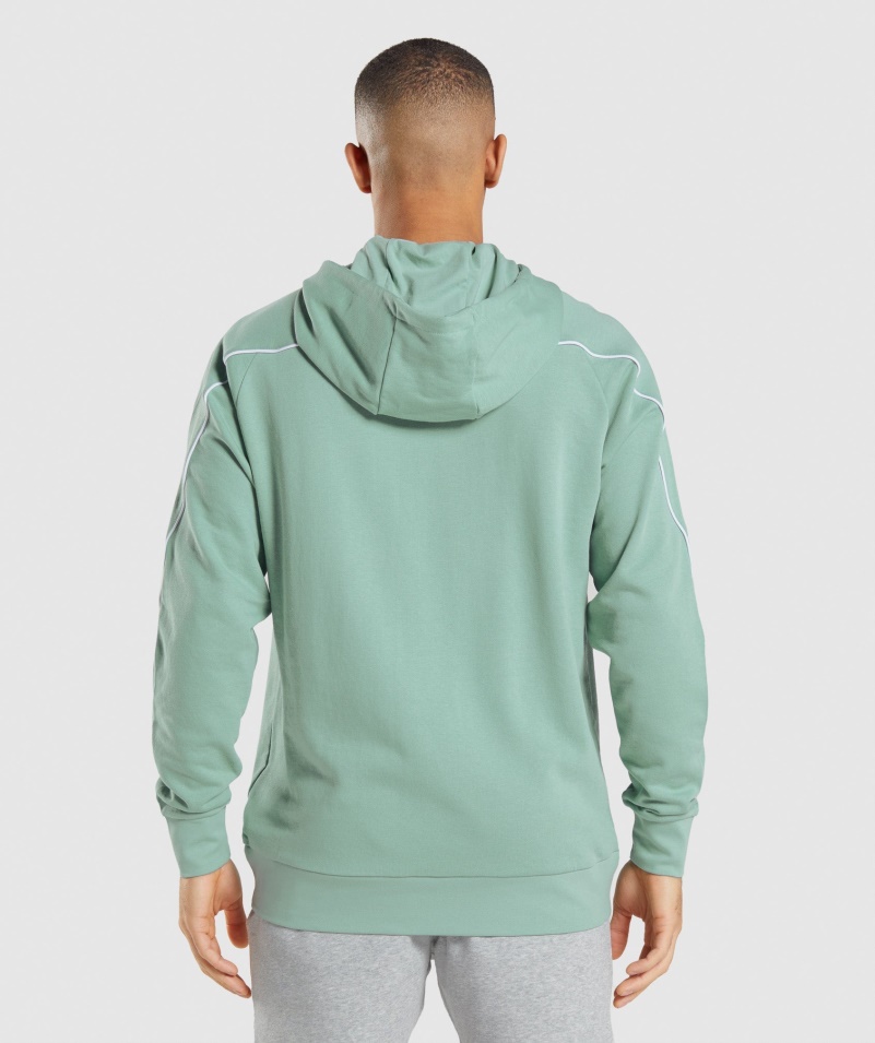 Gymshark Reccess Mikina S Kapucňou Maya Modro-biela