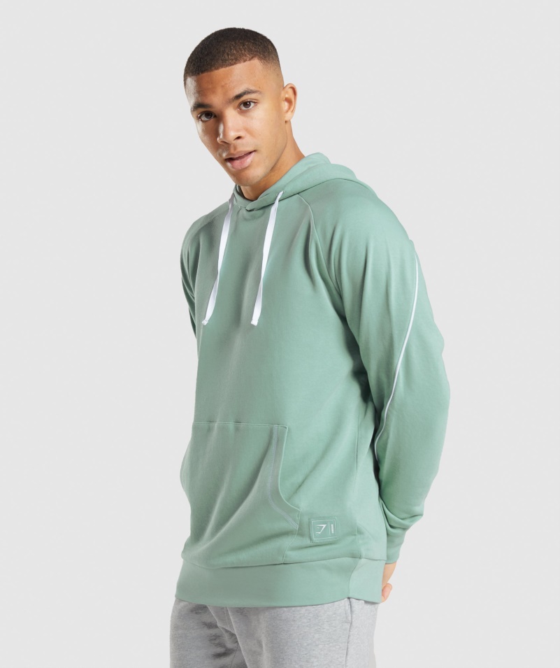 Gymshark Reccess Mikina S Kapucňou Maya Modro-biela