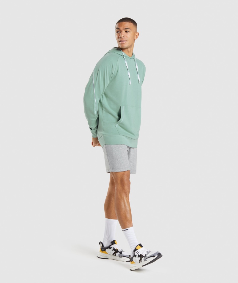 Gymshark Reccess Mikina S Kapucňou Maya Modro-biela