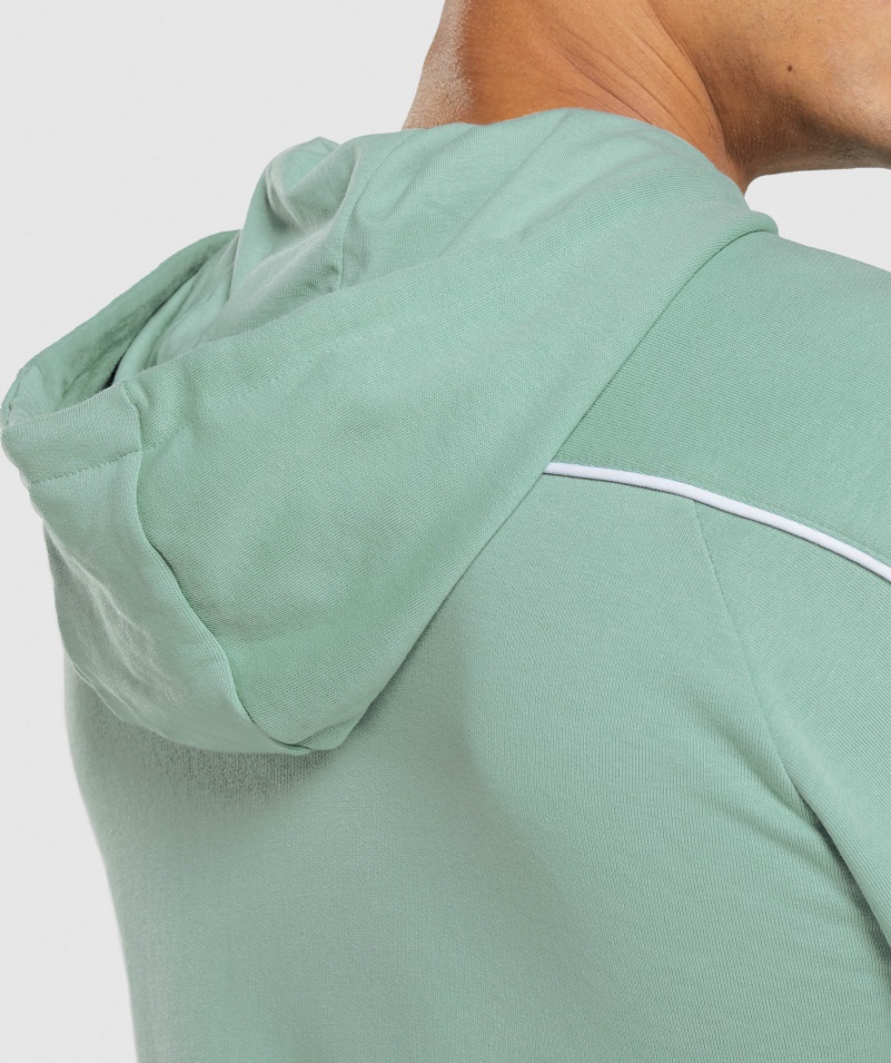 Gymshark Reccess Mikina S Kapucňou Maya Modro-biela