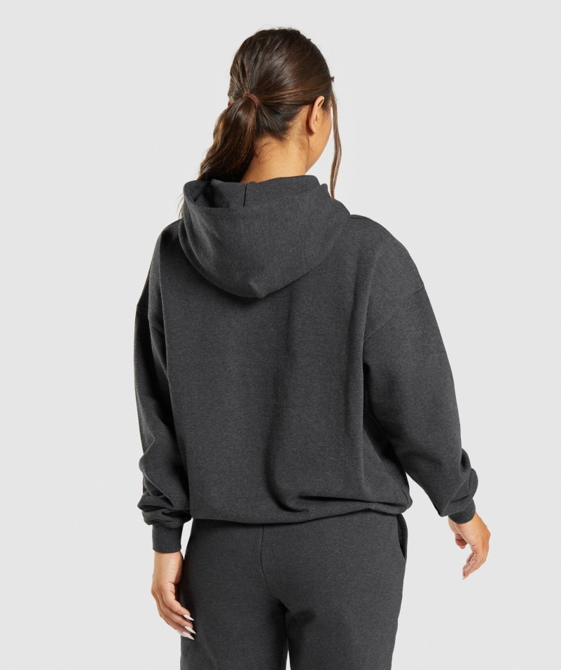 Gymshark Rest Day Pots Hoodie Black Marl