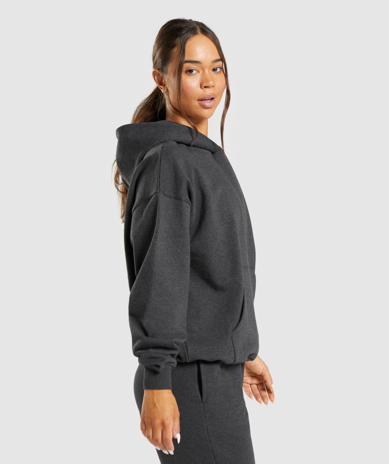 Gymshark Rest Day Pots Hoodie Black Marl