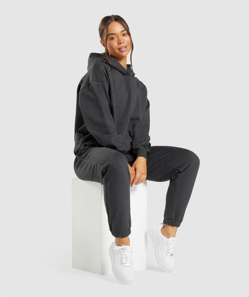 Gymshark Rest Day Pots Hoodie Black Marl