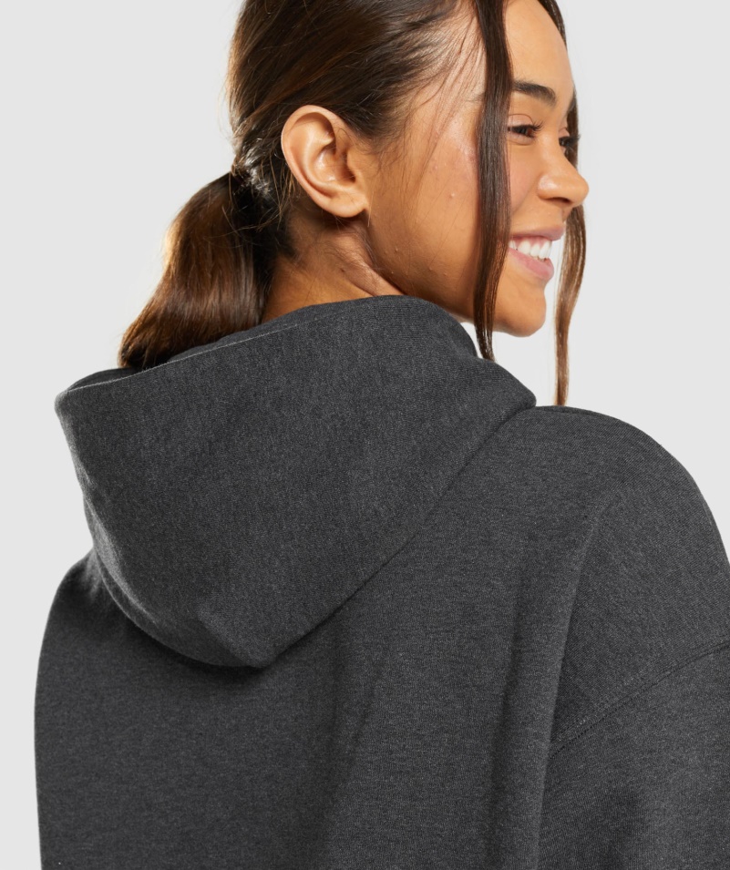Gymshark Rest Day Pots Hoodie Black Marl