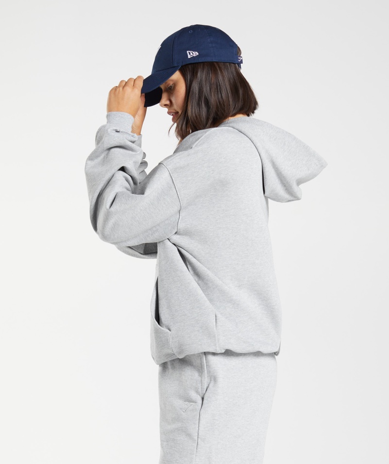 Gymshark Rest Day Pots Mikina Light Grey Core Marl