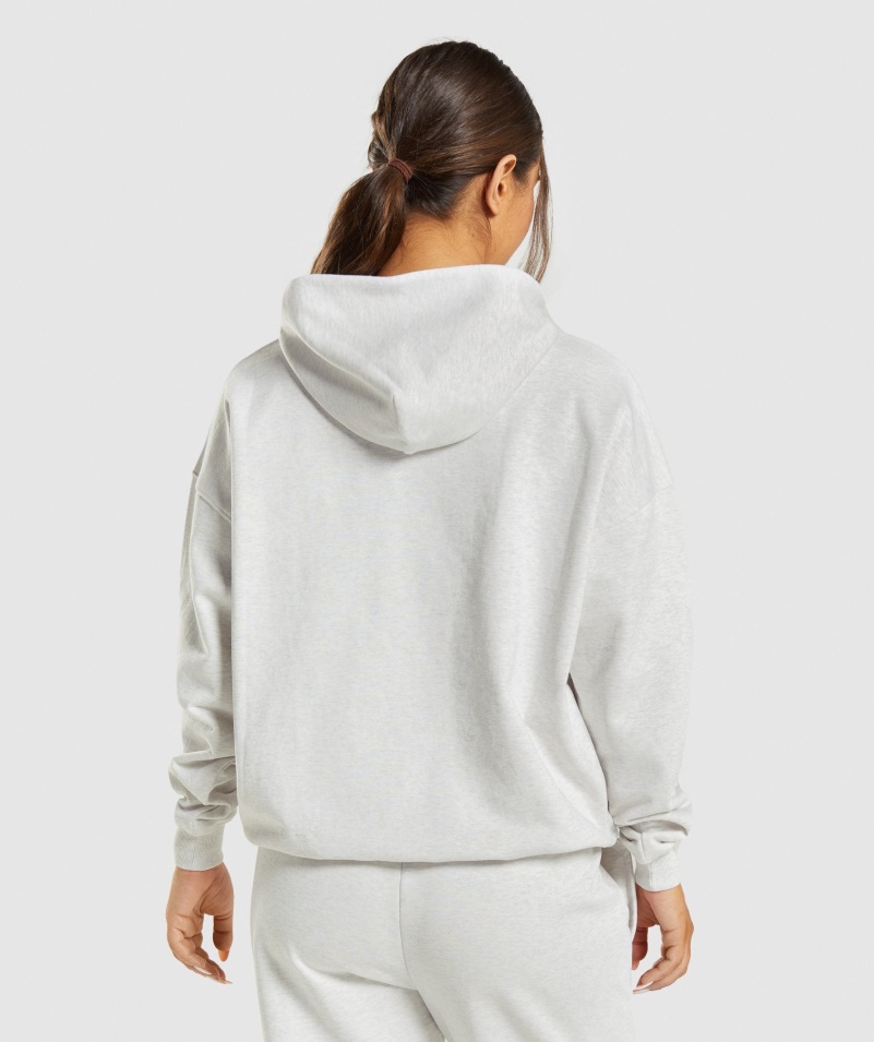 Gymshark Rest Day Pots Hoodie White Marl