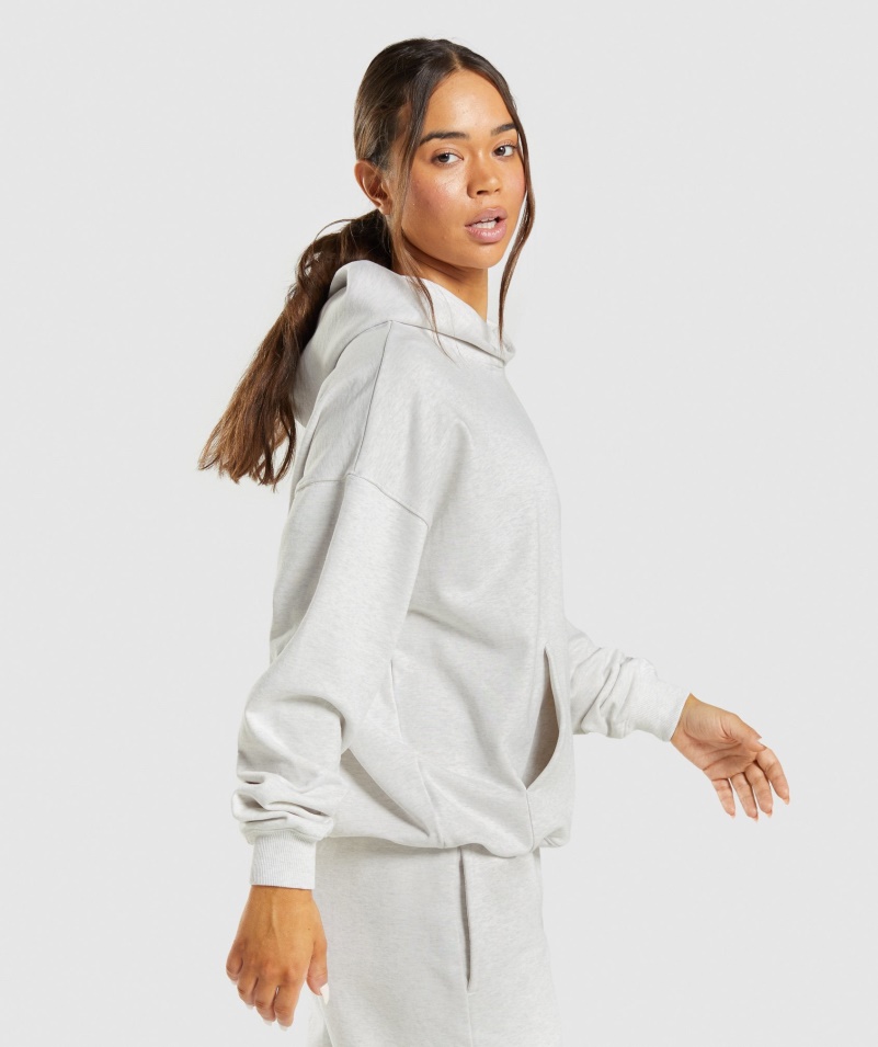 Gymshark Rest Day Pots Hoodie White Marl