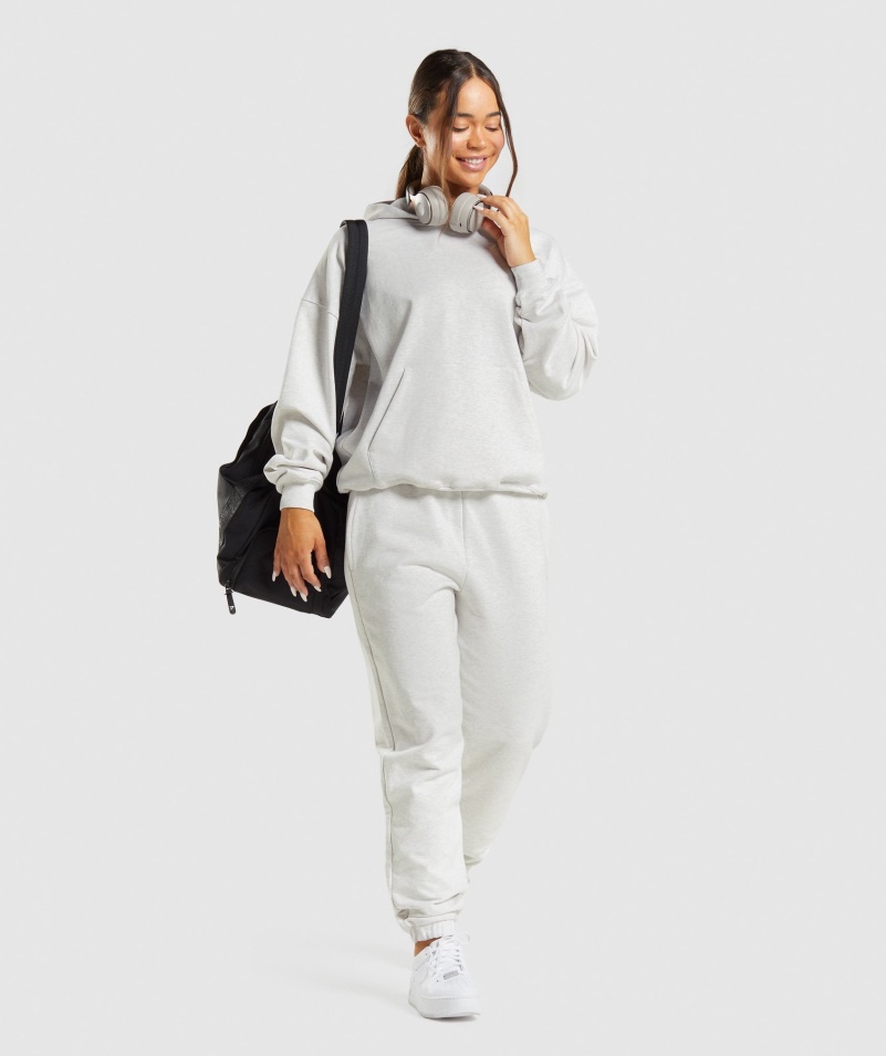 Gymshark Rest Day Pots Hoodie White Marl