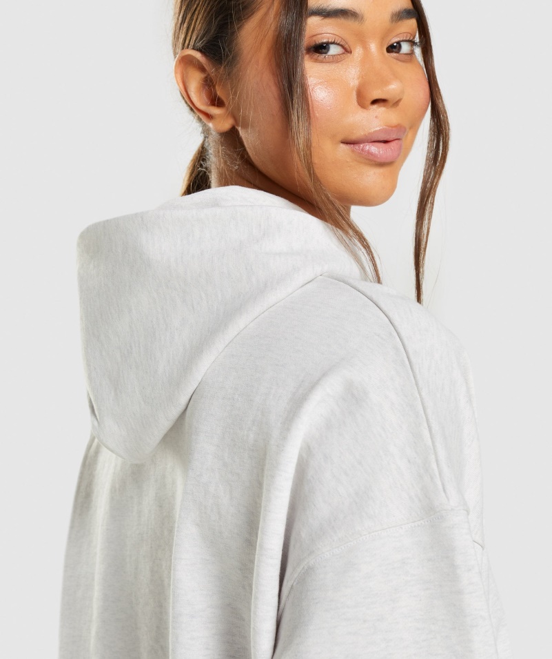 Gymshark Rest Day Pots Hoodie White Marl