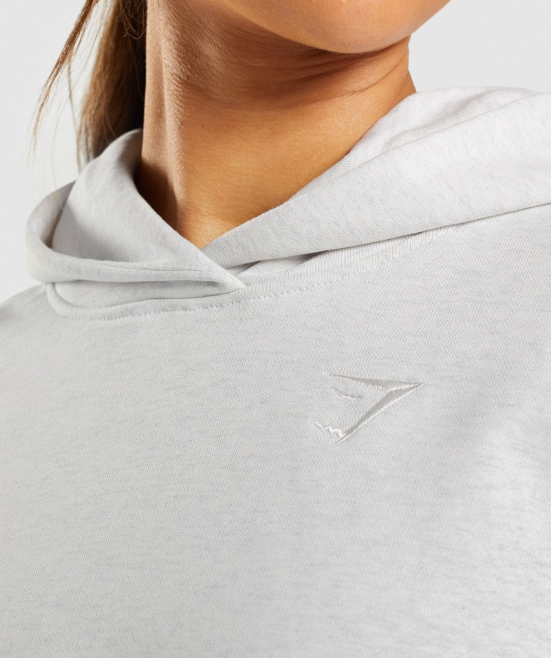 Gymshark Rest Day Pots Hoodie White Marl