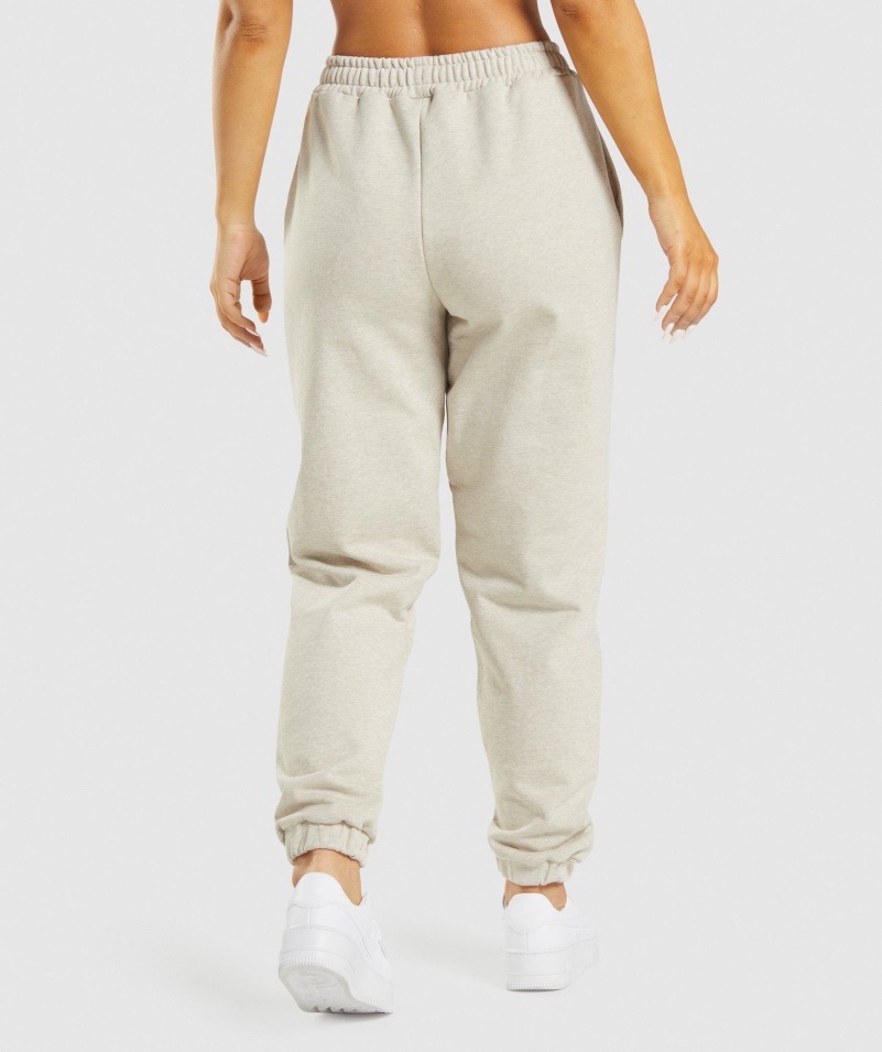 Gymshark Rest Day Potničky Joggers Beige Marl