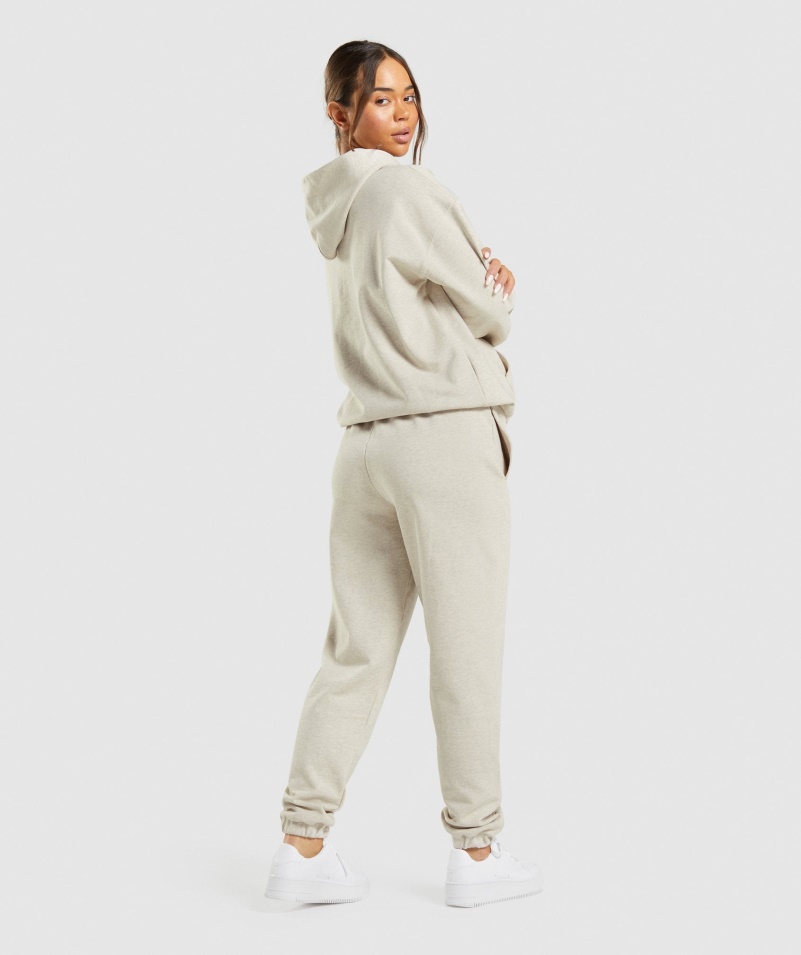 Gymshark Rest Day Potničky Joggers Beige Marl