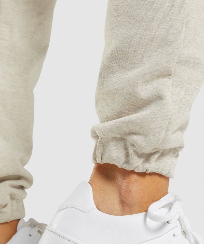 Gymshark Rest Day Potničky Joggers Beige Marl