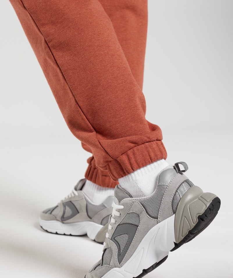 Gymshark Rest Day Potenie Joggers škorica Hnedá Marl