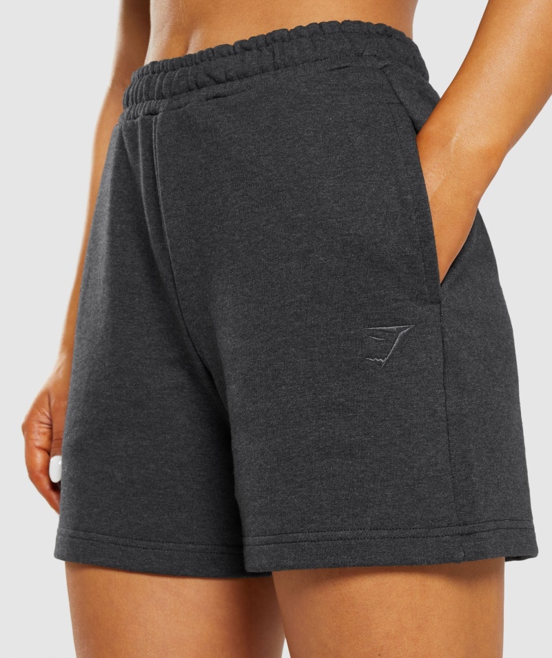 Gymshark Rest Day Pots Shorts Black Core Marl