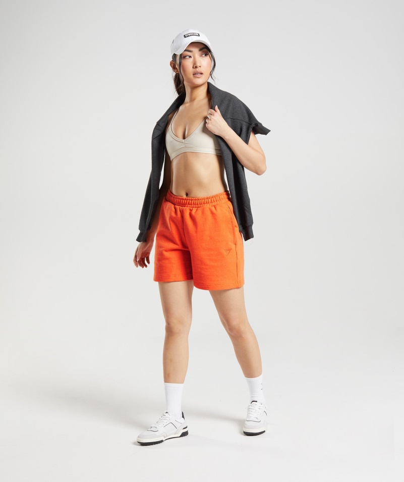 Gymshark Rest Day Pots Shorts Blaze Orange Marl