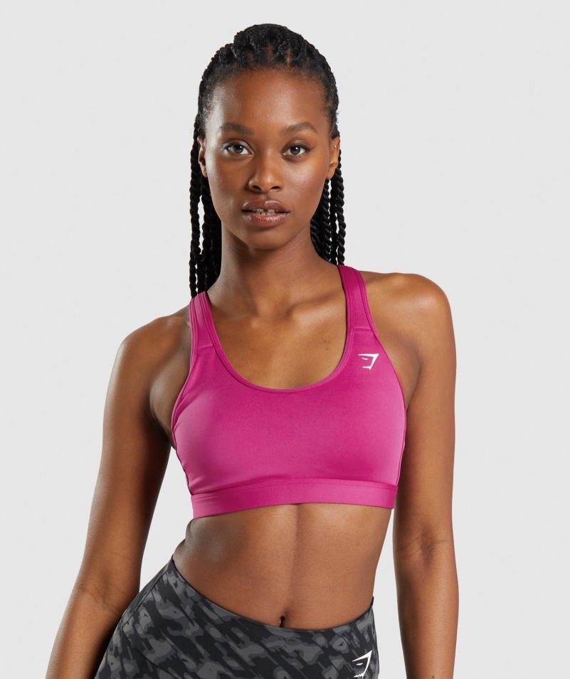 Gymshark Lopatka Na Krk športová Podprsenka Drak Ružová