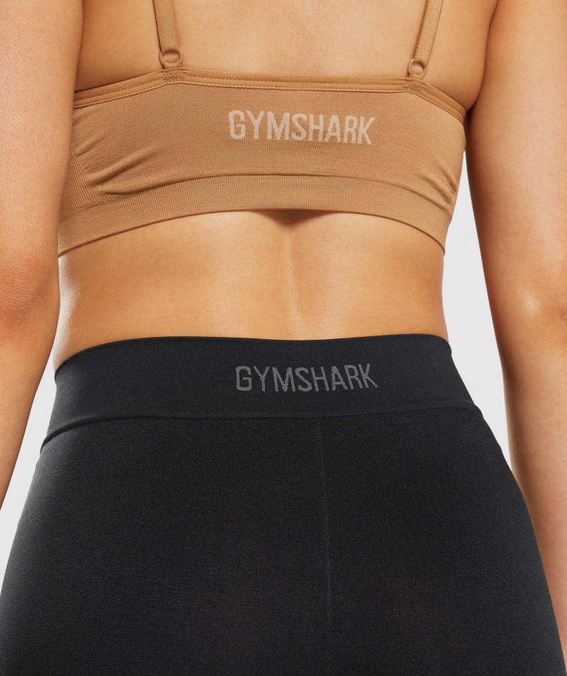 Bezšvové Boxerky Gymshark čierne