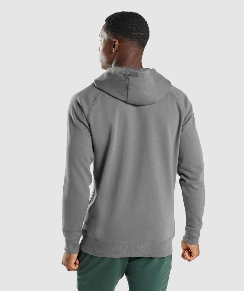 Gymshark Sharkhead Výplň Mikina S Kapucňou Drevené Uhlie