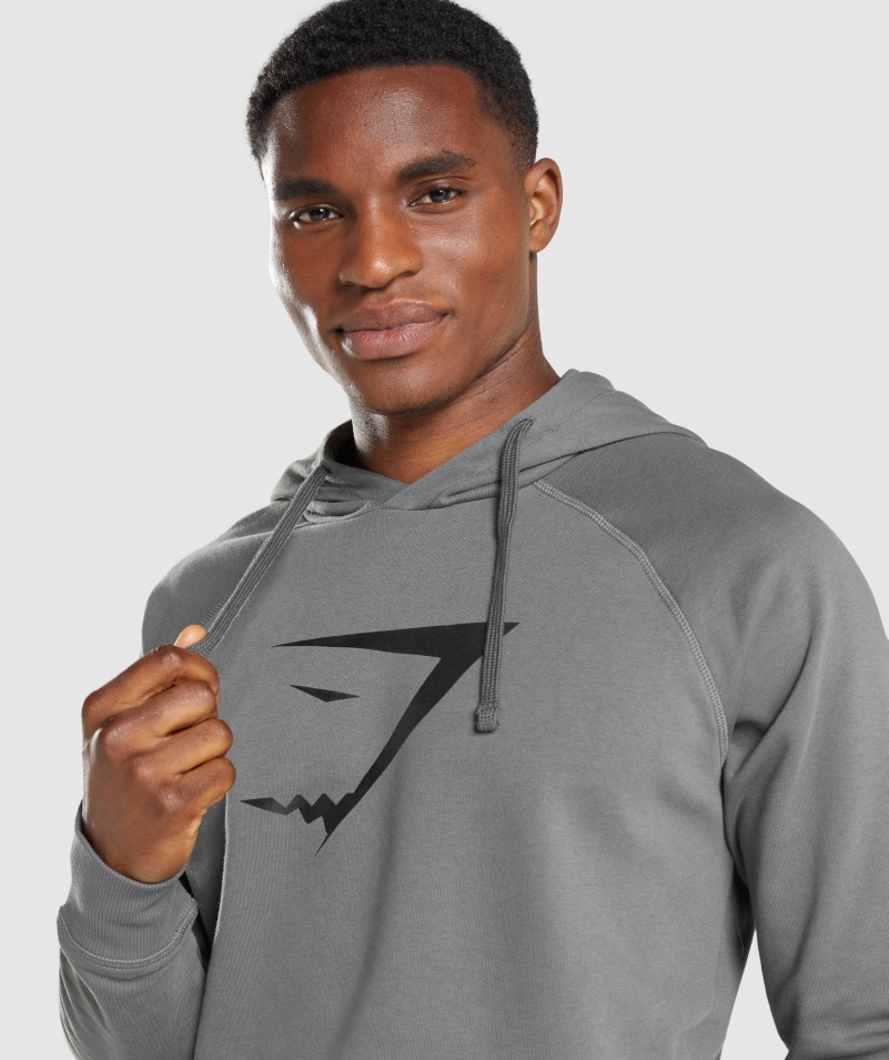 Gymshark Sharkhead Výplň Mikina S Kapucňou Drevené Uhlie