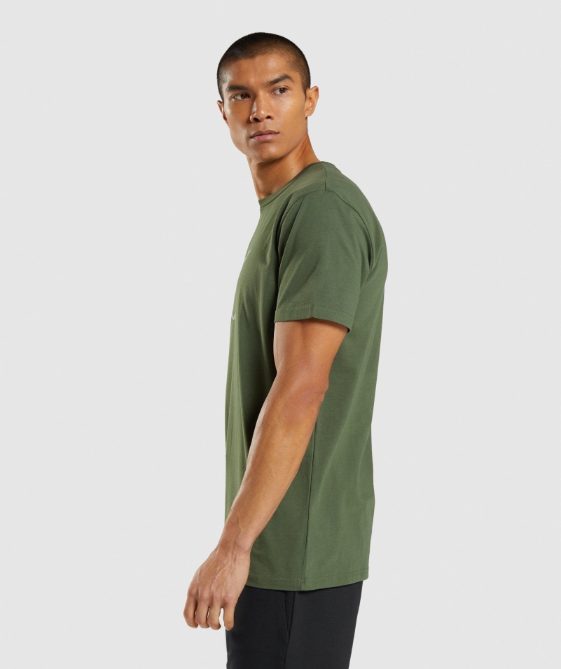 Gymshark Sharkhead Tričko S Výplňou Zelené