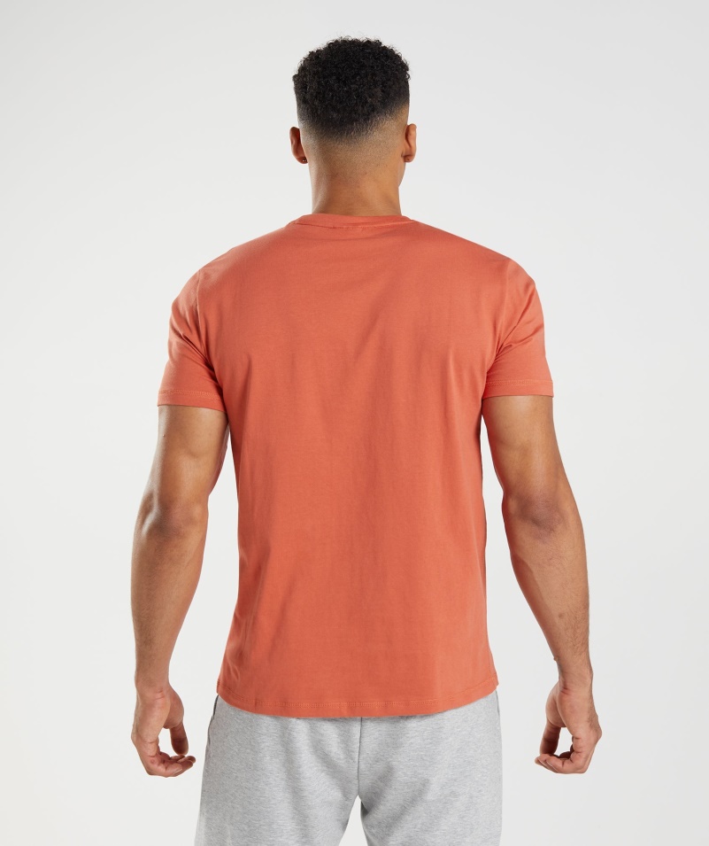 Gymshark Sharkhead Výplň Tričko Búrková červená