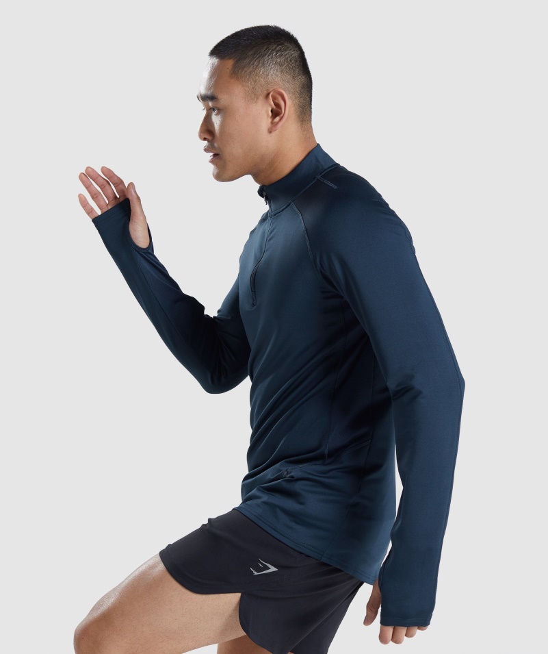 Gymshark Speed Evolve 1/4 Zips Navy