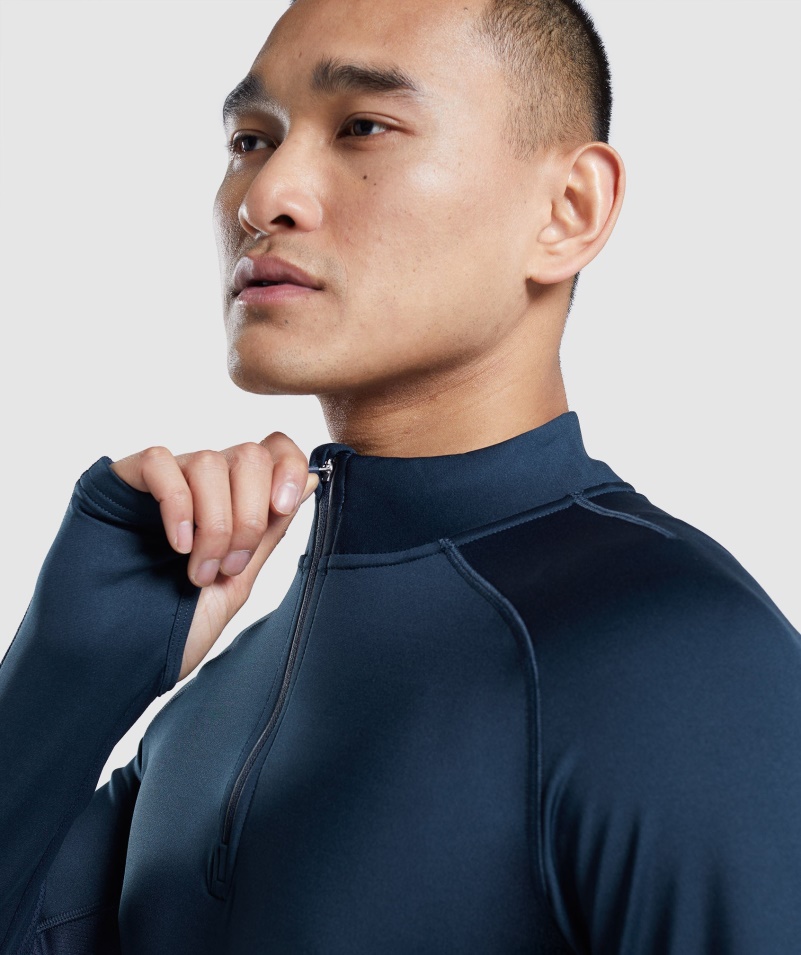 Gymshark Speed Evolve 1/4 Zips Navy