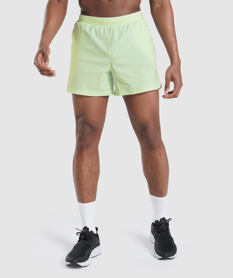 Gymshark Speed Evolve 5" šortky Cucumber Green