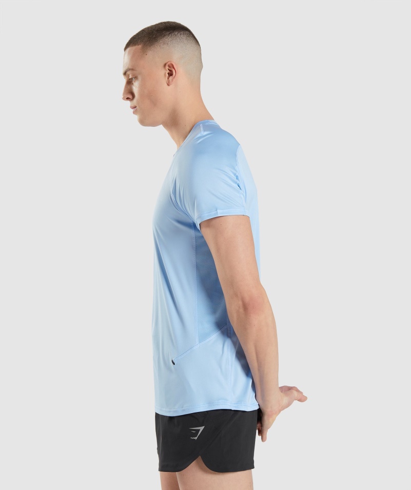 Gymshark Speed Evolve Tričko Moonstone Blue