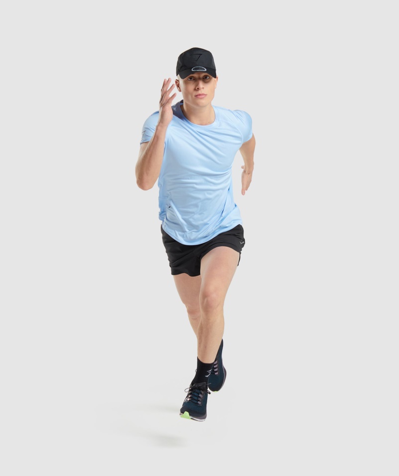 Gymshark Speed Evolve Tričko Moonstone Blue