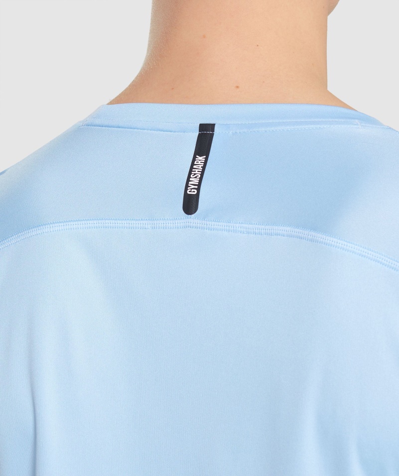 Gymshark Speed Evolve Tričko Moonstone Blue