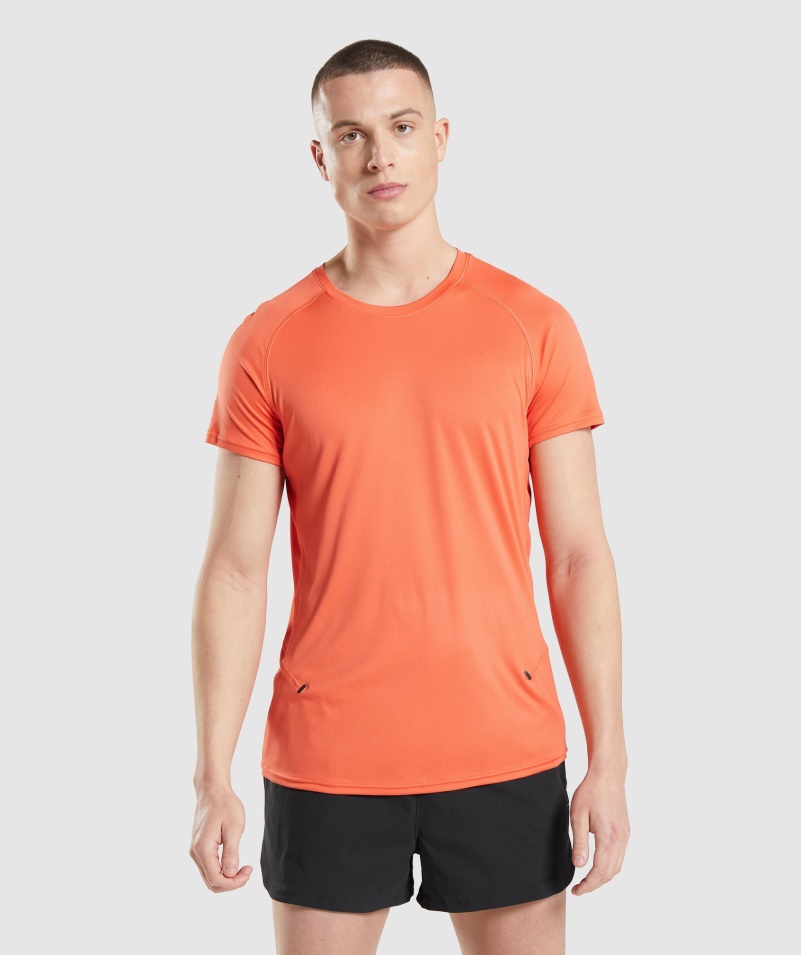 Gymshark Speed Evolve Tričko Papaya Oranžové