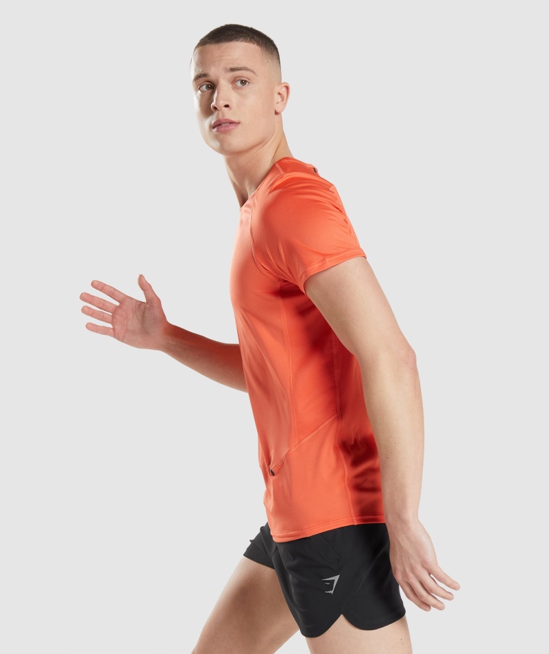 Gymshark Speed Evolve Tričko Papaya Oranžové