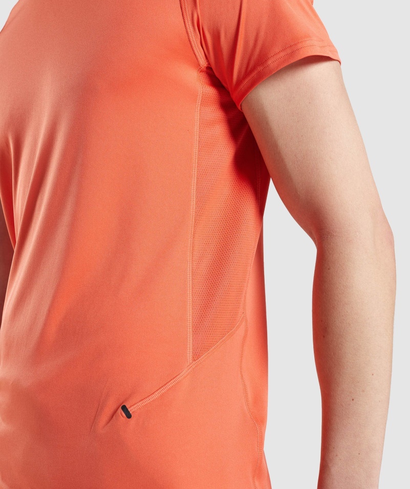 Gymshark Speed Evolve Tričko Papaya Oranžové