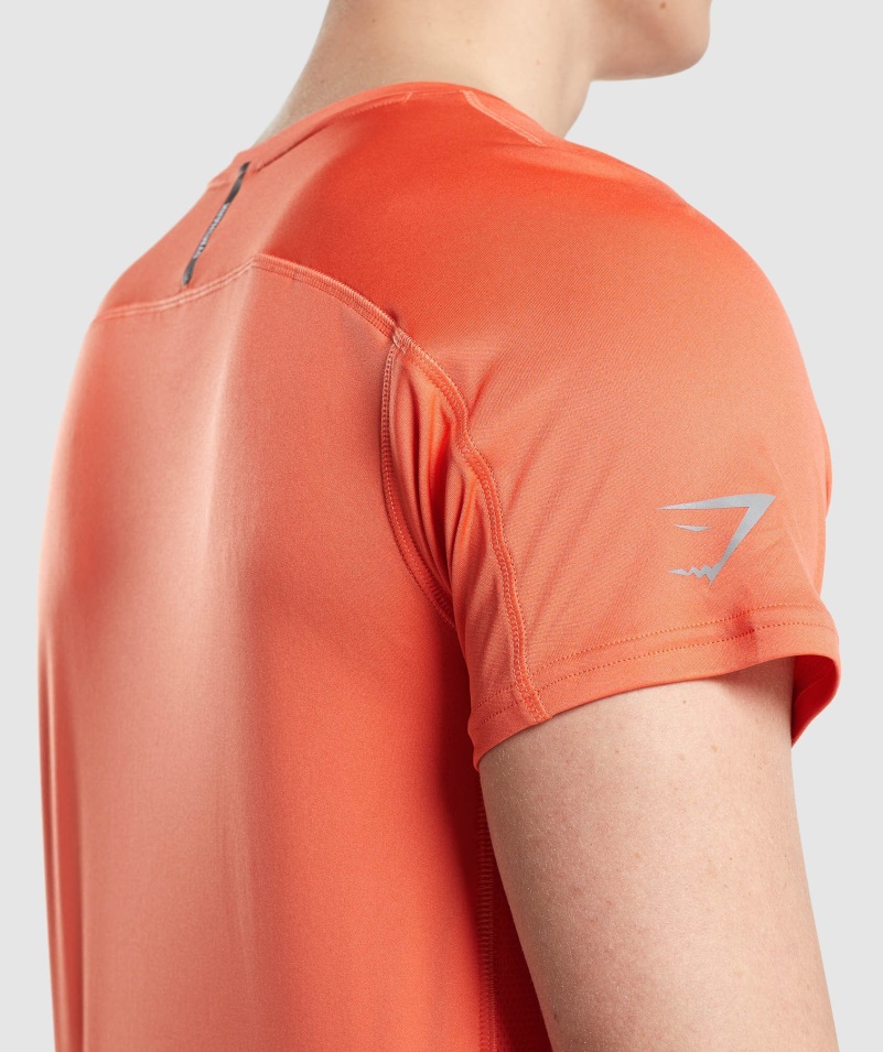 Gymshark Speed Evolve Tričko Papaya Oranžové