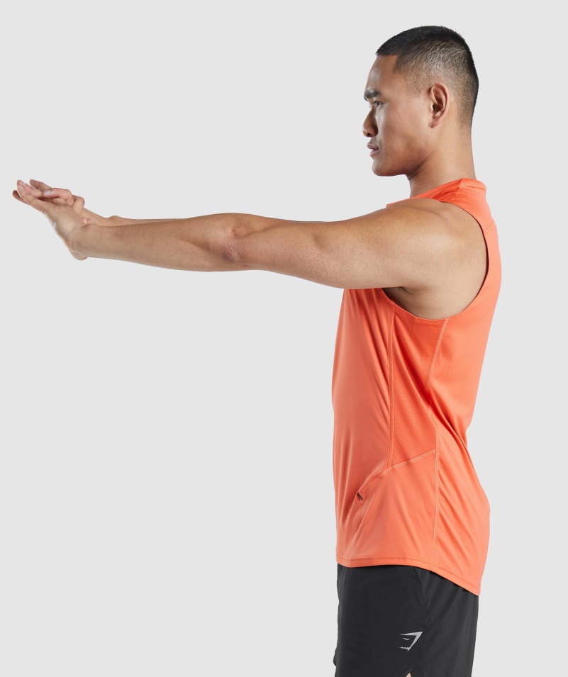 Gymshark Speed Evolve Tank Papája Oranžová