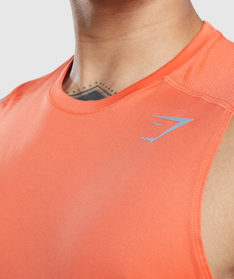 Gymshark Speed Evolve Tank Papája Oranžová