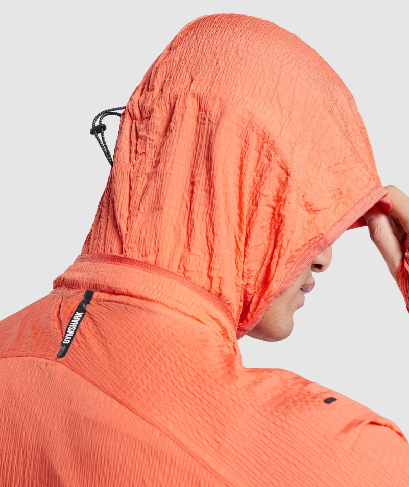 Gymshark Speed Evolve Vetrovka Papaya Oranžová