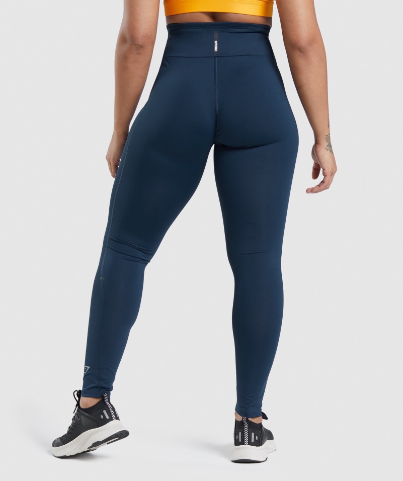 Gymshark Speed Leggings Námornícke