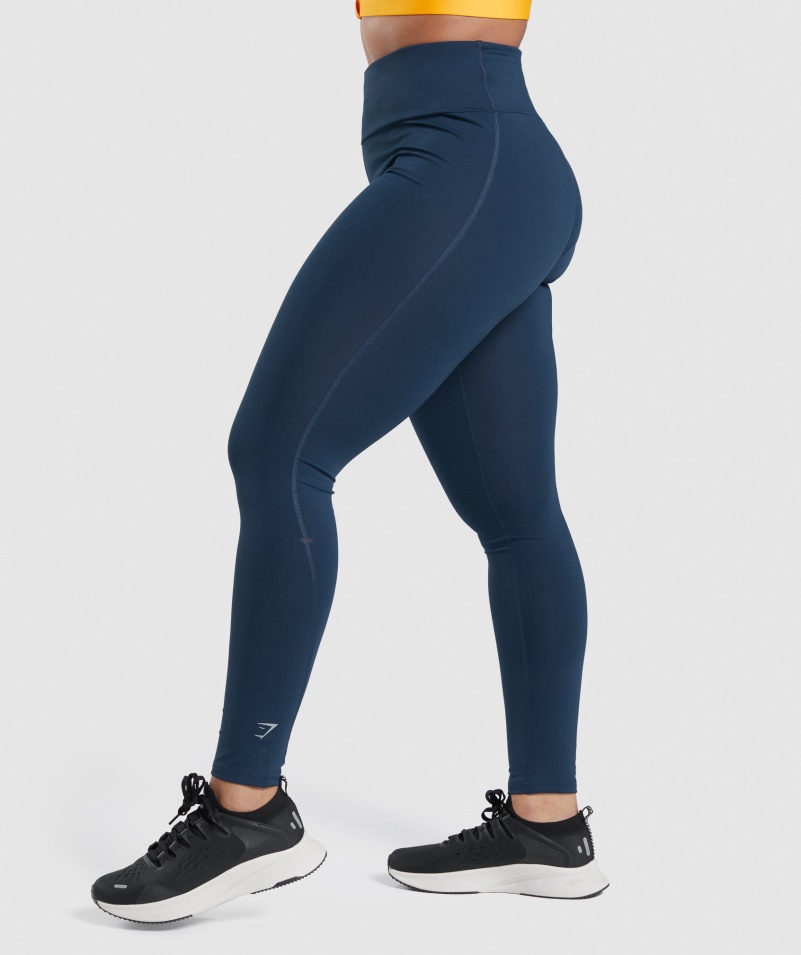 Gymshark Speed Leggings Námornícke